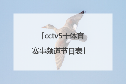 「cctv5十体育赛事频道节目表」cctv5十频道节目表直播